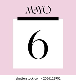Glamorous Pink Calendar. May 6th