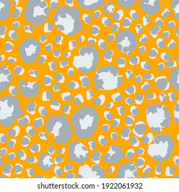 Glamour Animal Skin Fashion Pattern. Leopard Print Seamless Vector Design. Modern Fabric Texture, Wild Fur Repeat Pattern. Elegant Cheetah Jungle Seamless Leopard Print. Cheetah Textile Background.