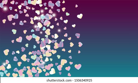 Glamour Background with Confetti of Glitter Particles. St. Valentine Day. Party pattern. Light Spots. Explosion of Confetti. Glitter Vector Illustration. Design for Sale.