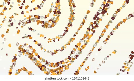Glamour Background with Confetti of Glitter Particles. St. Valentine Day. Disco pattern. Light Spots. Explosion of Confetti. Glitter Vector Illustration. Design for Cover.