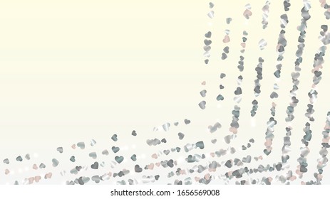 Glamour Background with Confetti of Glitter Particles. St. Valentine Day. Birthday pattern. Light Spots. Explosion of Confetti. Glitter Vector Illustration. Design for Sale.