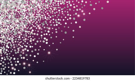 Glamour Background with Confetti of Glitter Particles. Sparkle Lights Texture. Celebration pattern. Light Spots. Star Dust. Explosion of Confetti. Design for Flyer.
