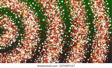 Glamour Background with Confetti of Glitter Particles. Sparkle Lights Texture. New Year pattern. Light Spots. Star Dust. Explosion of Confetti. Design for Cover.