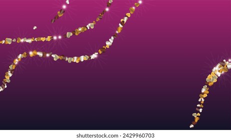 Glamour Background with Confetti of Glitter Particles. St. Valentine Day. Anniversary pattern. Light Spots. Explosion of Confetti. Glitter Vector Illustration. Design for Poster.