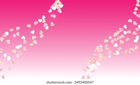 Glamour Background with Confetti of Glitter Particles. St. Valentine Day. Disco pattern. Light Spots. Explosion of Confetti. Glitter Vector Illustration. Design for Banner.