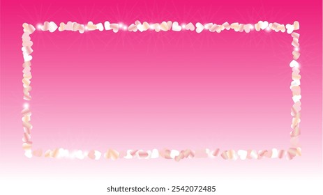 Glamour Background with Confetti of Glitter Particles. St. Valentine Day. Holiday pattern. Light Spots. Explosion of Confetti. Glitter Vector Illustration. Design for Banner.