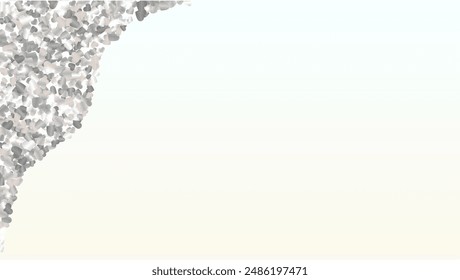 Glamour Background with Confetti of Hearts Glitter Particles. St. Valentine Day. Disco pattern. Light Spots. Explosion of Confetti. Glitter Vector Illustration. Design for Poster.