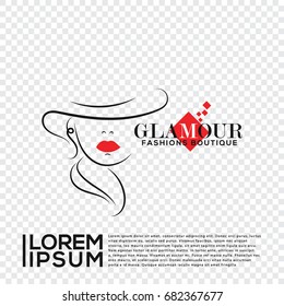 Glamour Boutique Fashions Logo Vector