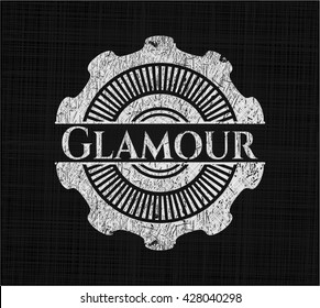 Glamour with chalkboard texture