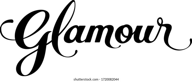 Glamour - custom calligraphy text