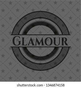 Glamour dark icon or emblem