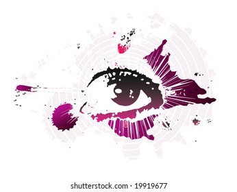 Diseño de ojos de glamur