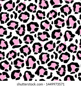 Glamour, fashionable leopard, cheetah seamless pattern.