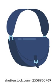 Glamour female leather bag vector illustration