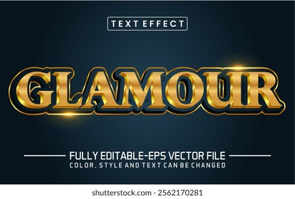 Glamour font Text effect editable