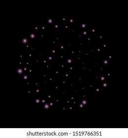 Glamour glitter. Batch decoration vector falling. Falling vector. Diamond confetti. Glow.