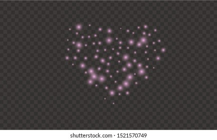 Glamour glitter. Batch decoration vector falling. Falling vector. Diamond confetti. Glow.
