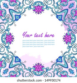 Glamour hand-drawn wedding background 