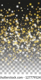 Glamour Light Spots Confetti Design for Banner, Poster, Template, Card, Web, Advertisement, Party or Disco Print. Bright Flicker Background with a Disco Light Design. 