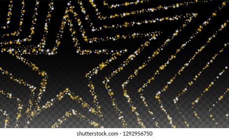 Glamour Light Spots Confetti Design for Banner, Poster, Template, Card, Web, Advertisement, Party or Disco Print. Magic Particles Background with a Glow Light Design. 