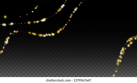 Glamour Light Spots Confetti Design for Banner, Poster, Template, Card, Web, Advertisement, Party or Disco Print. Bright Flicker Background with a Disco Light Design. 