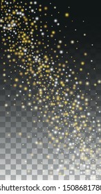 Glamour Light Spots Confetti Design for Banner, Poster, Template, Card, Web, Advertisement, Party or Disco Print. Abstract Flicker Background with a Party Lights Design. 