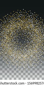 Glamour Light Spots Confetti Design for Banner, Poster, Template, Card, Web, Advertisement, Party or Disco Print. Shiny Circles of Light.