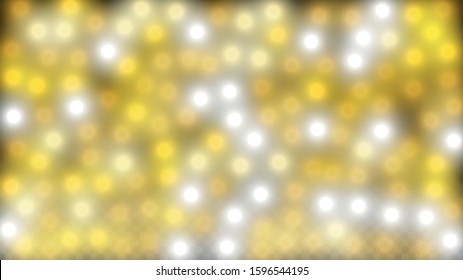 Glamour Light Spots Confetti Design for Banner, Poster, Template, Card, Web, Advertisement, Party or Disco Print. Shiny Circles of Light.