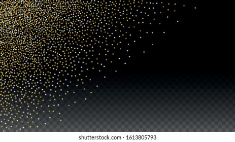 Glamour Light Spots Confetti Design for Banner, Poster, Template, Card, Web, Advertisement, Party or Disco Print. Abstract Flicker Background with a Party Lights Design. 