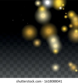 Glamour Light Spots Confetti Design for Banner, Poster, Template, Card, Web, Advertisement, Party or Disco Print. Shiny Circles of Light.