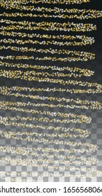 Glamour Light Spots Confetti Design for Banner, Poster, Template, Card, Web, Advertisement, Party or Disco Print. Bright Flicker Background with a Disco Light Design. 