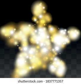 Glamour Light Spots Confetti Design for Banner, Poster, Template, Card, Web, Advertisement, Party or Disco Print. Bright Flicker Background with a Disco Light Design. 