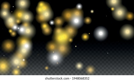 Glamour Light Spots Confetti Design for Banner, Poster, Template, Card, Web, Advertisement, Party or Disco Print. Shiny Circles of Light.
