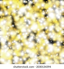 Glamour Light Spots Confetti Design for Banner, Poster, Template, Card, Web, Advertisement, Party or Disco Print. Luxury Night Digital Illustration. 
