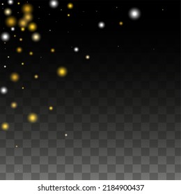 Glamour Light Spots Confetti Design for Banner, Poster, Template, Card, Web, Advertisement, Party or Disco Print. Shiny Circles of Light.
