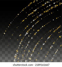Glamour Light Spots Confetti Design for Banner, Poster, Template, Card, Web, Advertisement, Party or Disco Print. Magic Particles Background with a Glow Light Design. 