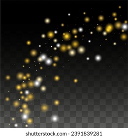 Glamour Light Spots Confetti Design for Banner, Poster, Template, Card, Web, Advertisement, Party or Disco Print. Shiny Circles of Light.