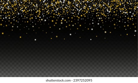 Glamour Light Spots Confetti Design for Banner, Poster, Template, Card, Web, Advertisement, Party or Disco Print. Shiny Circles of Light.