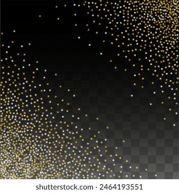 Glamour Light Spots Confetti Design for Banner, Poster, Template, Card, Web, Advertisement, Party or Disco Print. Bokeh Abstract Twinkly Lights.