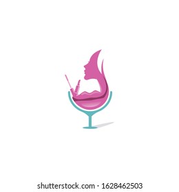 Glamour make up logo design. Concept for beauty salon.