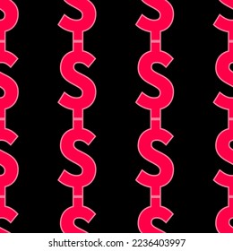 GLAMOUR MONEY ENDLESS SEAMLESS VECTOR PATTERN 