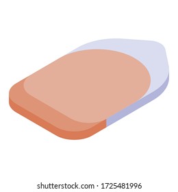 Glamour nail shape icon. Isometric of glamour nail shape vector icon for web design isolated on white background