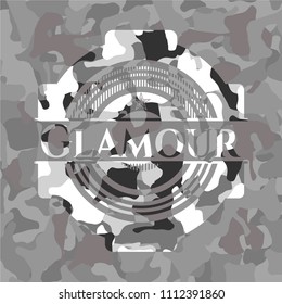  Glamour on grey camo pattern
