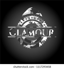 Glamour on grey camo pattern