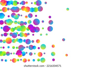 Dibujo vectorial de decoración de confeti de la fiesta del glamur. Decoración del festival de elementos redondos arcoiris. Sorpresa estalló el confetti volador. Fondo de decoración de eventos de premios. Feliz ánimo.