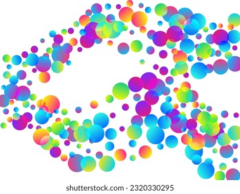 Glamour party confetti decoration vector illustration. Rainbow round particles christmas vector. Cracker poppers flying confetti. Prize event decoration background. Fun congratulations