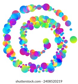 Glamour party confetti decoration vector illustration. Rainbow round elements festival vector. Cracker poppers flying confetti. Prize event decoration background. Gift streamers.