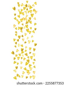 Glamour Pattern. Feminine Starburst. Decoration Frame. Golden Minimal Design. Yellow Holiday Spray. Decorative Stardust. Christmas Magazine. Yellow Glamour Pattern