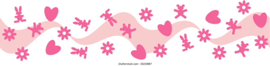 Glamour pink isolated background or headline.