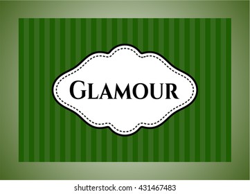 Glamour poster or card